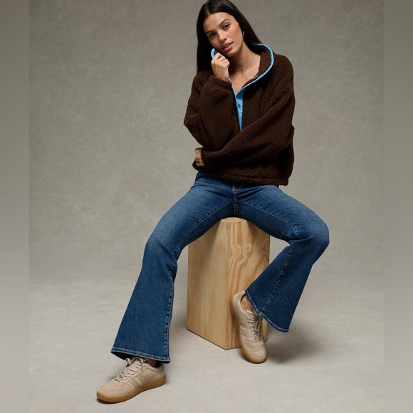 American Eagle Sherpa Pullover - Picture 6 of 8